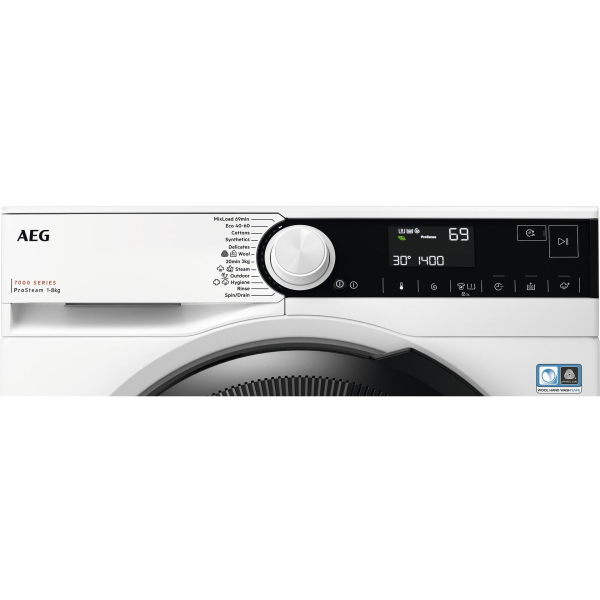Пералня AEG LFR73844BE , 1400 об./мин., 8.00 kg, A , Бял