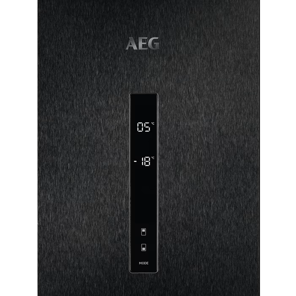 Хладилник с фризер AEG ORC6M481EL, 481 l, Енергиен клас E, No Frost, Черен инокс
