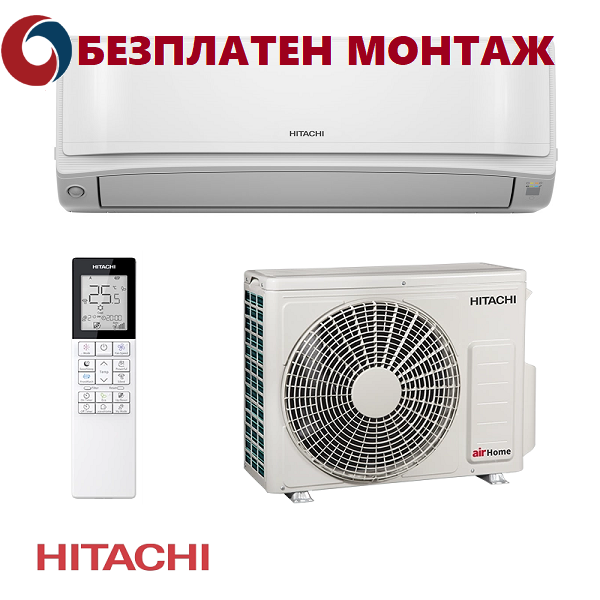 Инверторен Климатик Hitachi RAK-VJ35RHAE/RAC-VJ35WHAE airHome 600 WiFi, 12000 BTU, Клас А+++